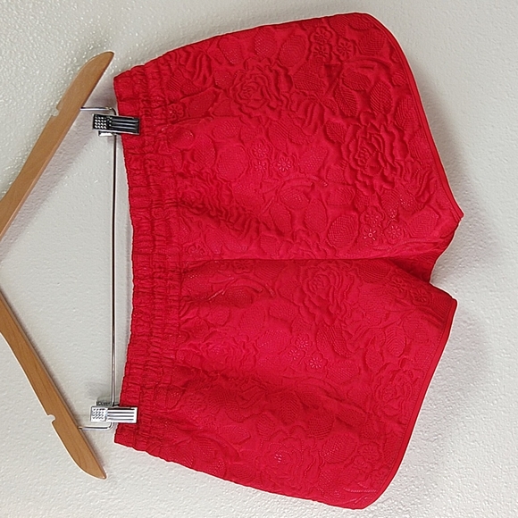 Adidas Quilted Rose Red Young Wild & Free Shorts M HTF - Picture 5 of 12